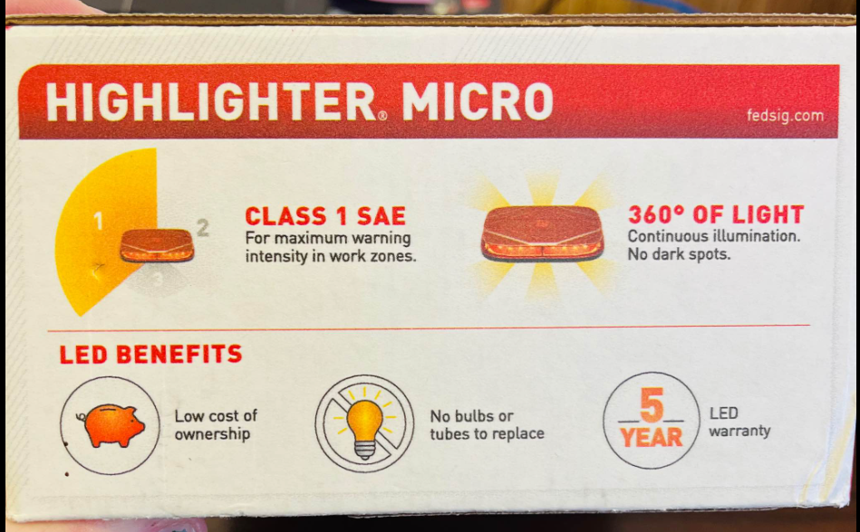 Federal Signal Highlighter Micro