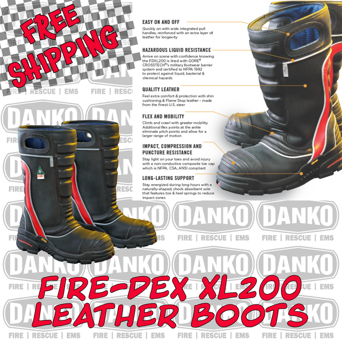 Fire-Dex XL200 - Leather Structural Fire Boot